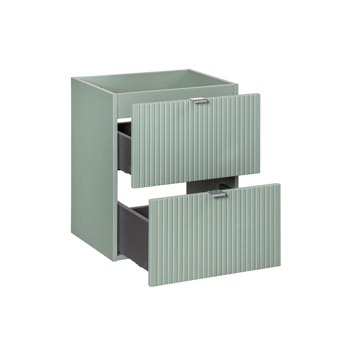 WASCHTISCHUNTERSCHRANK 50cm Jade Grün - Grün, Holzwerkstoff (50/57/40cm) - Petits-meubles
