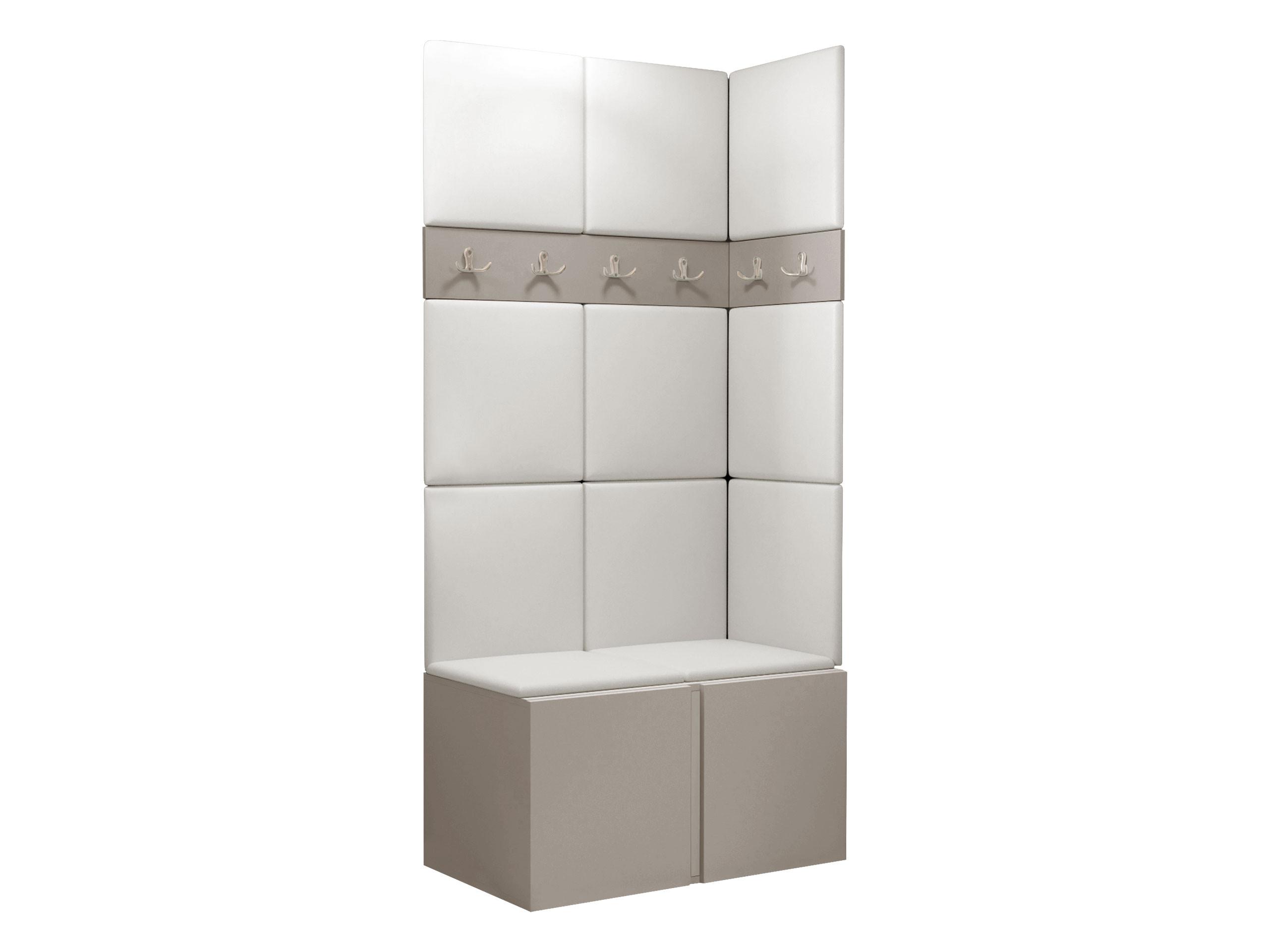 GARDEROBEN-SET Orion I - Kaschmir/Weiß, Holzwerkstoff/Kunststoff (84/186/46cm) - MIRJAN24