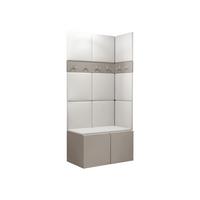 GARDEROBEN-SET Orion I - Kaschmir/Weiß, Holzwerkstoff/Kunststoff (84/186/46cm) - MIRJAN24