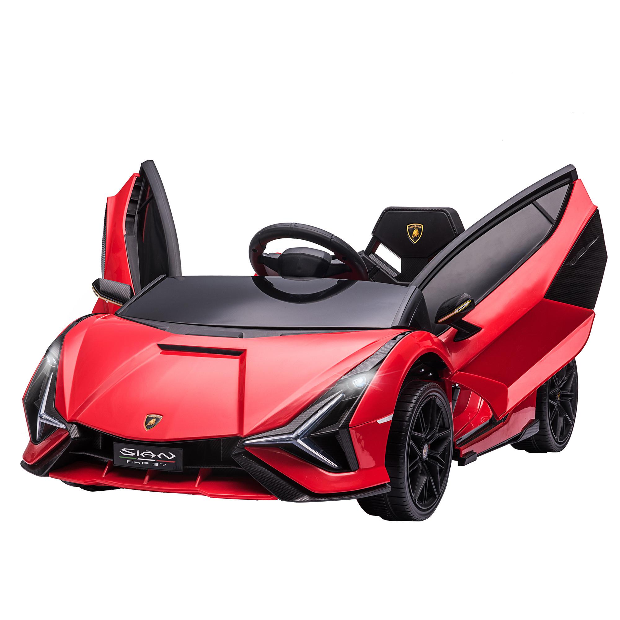 KINDERFAHRZEUG SUV-Auto-Spielzeug mit Fernbedienung Musik Rot - Rot, Metall (108/62/40cm) - HOMCOM