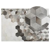 KURZFLOR-TEPPICH Sason 200/140 cm - Multicolor, Fell (140/200cm) - Beliani
