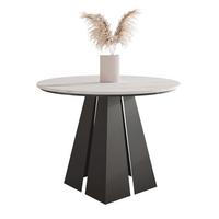 AUSZIEHTISCH FORTE 120/76 cm, Schwarz / Bianco (Weiß) - Perlmutt/Schwarz, Holzwerkstoff/Metall (120/120/76cm) - Idohome