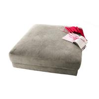 BIG HOCKER MADELINE Silber Cord - Silberfarben, Textil (120/43/120cm) - KAWOLA