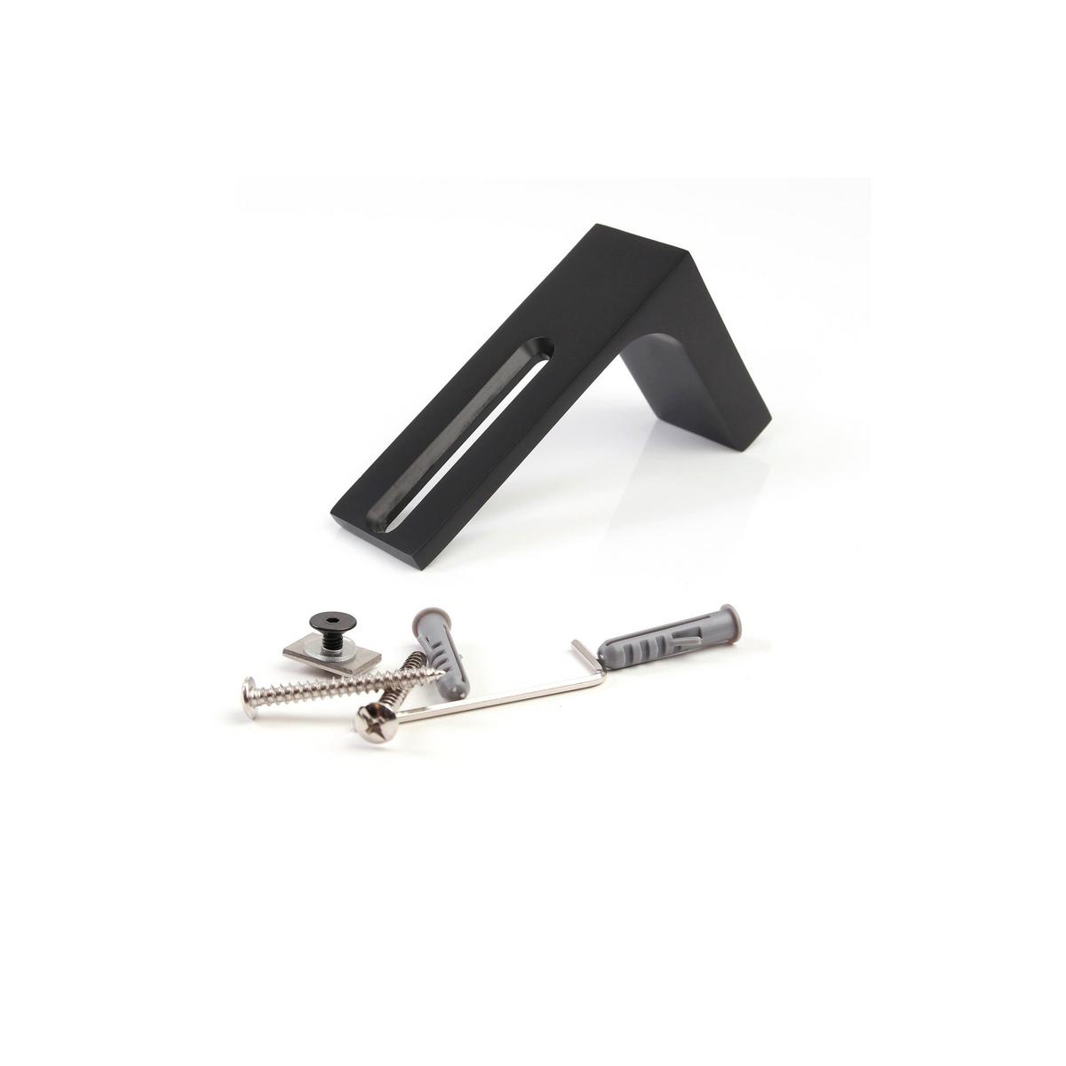 GARDINENSCHIENE Innenlauf auf Maß 1-läufig Schwarz - Serie Loft - Schwarz, Metall (270cm) - Deco-Raum