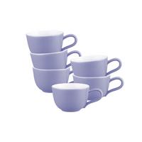 ESPRESSOTASSEN Liberty Pure Colors Grape Purple 90 ml 6er Set - Lila, Keramik (0.09L) - Seltmann Weiden