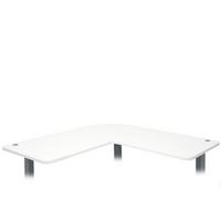 TISCHPLATTE FÜR ECK-SCHREIBTISCH Weiß - Weiß, Holz (97/177/2cm) - MCW