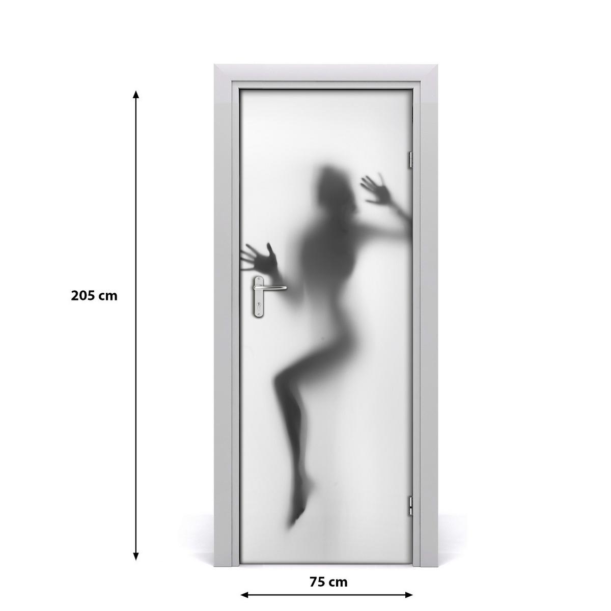 TÜRAUFKLEBER 75x205 cm Dekorativ für Türen - Anthrazit, Kunststoff (75/205/0.01cm) - TULUP