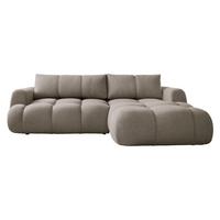 ECKSOFA Mitto, Seite: Rechts - Hellbraun/Schwarz, Holz/Kunststoff (270/173cm) - MIRJAN24