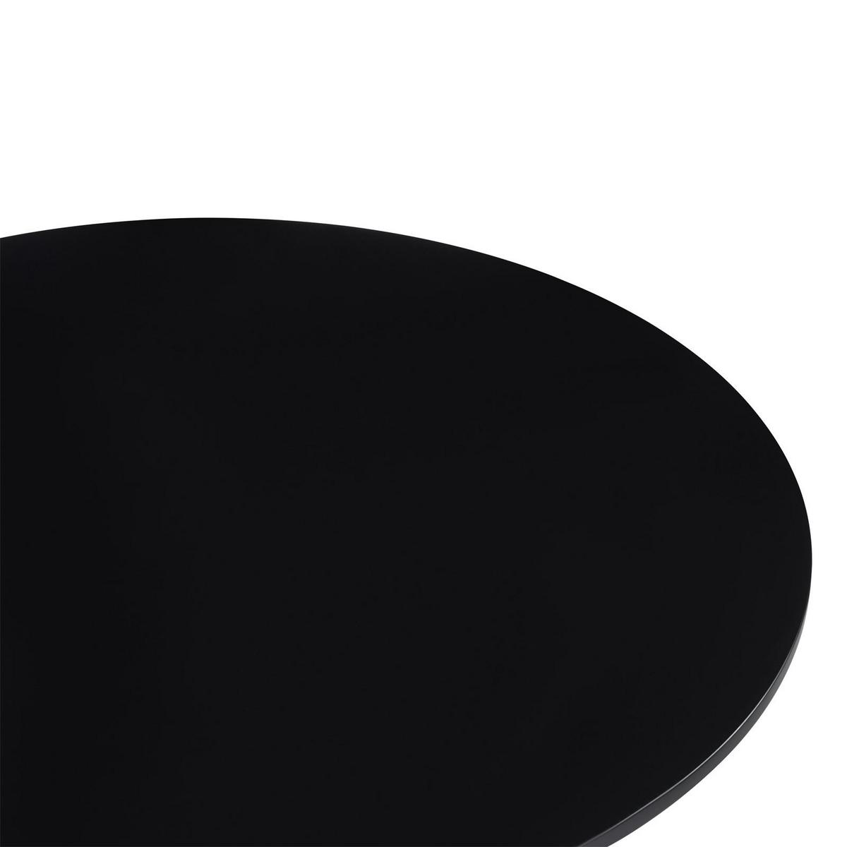 ESSTISCH LOIRE schwarz - Schwarz, Holzwerkstoff/Metall (80/80/73cm) - IDIMEX