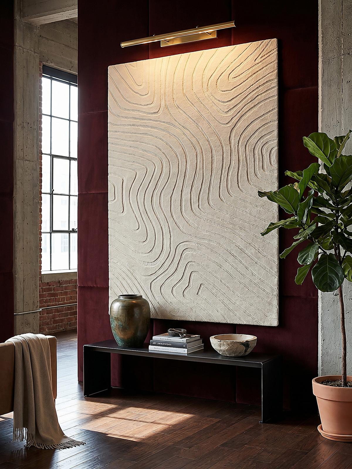 WOLLTEPPICH LEVEN, abstrakt, Beige, 200 x 290 cm - Beige, Textil (290/200cm) - KADIMA DESIGN