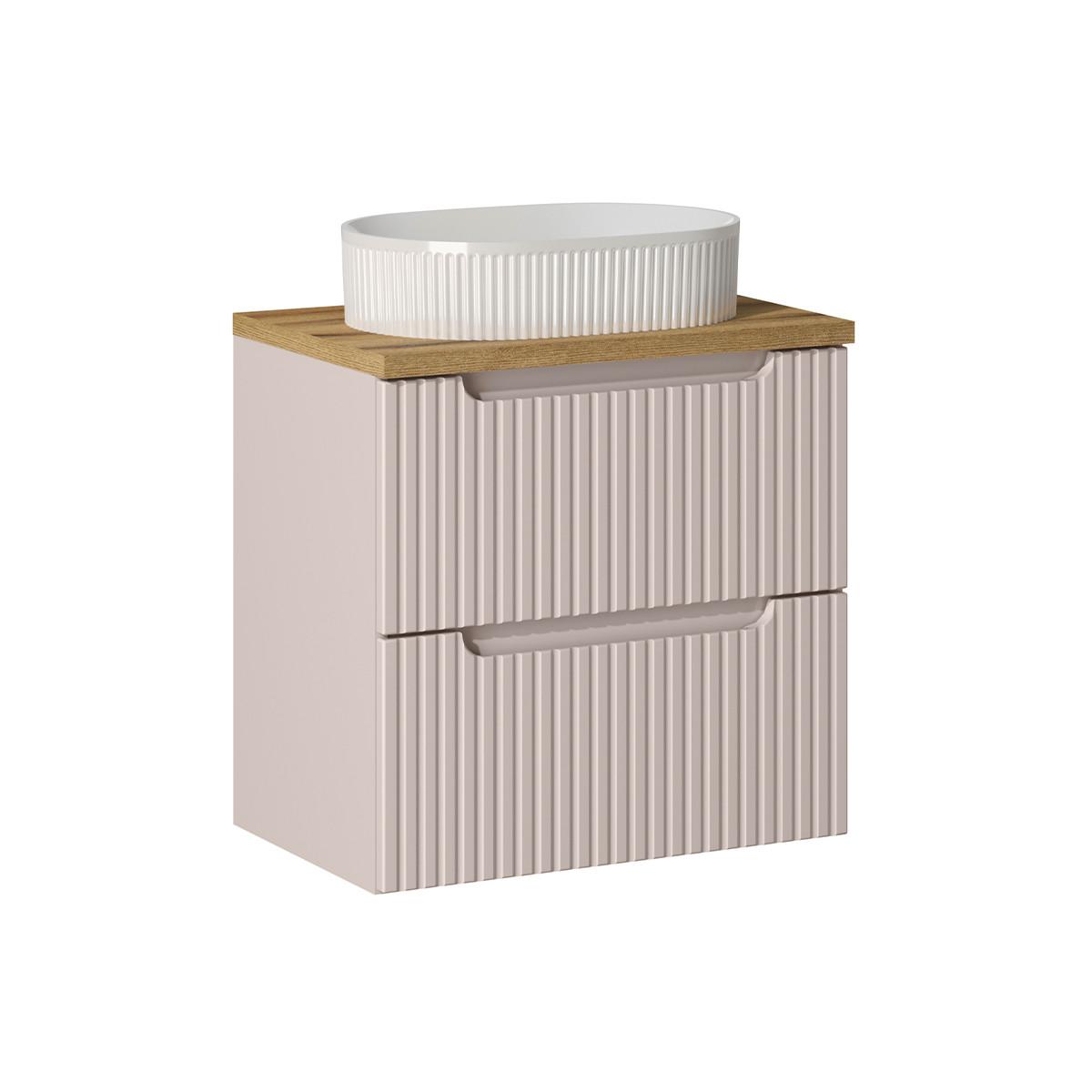 WASCHTISCH 60.4cm Riva Kaschmir - Beige, Holzwerkstoff (60.4/59/40cm) - Petits-meubles