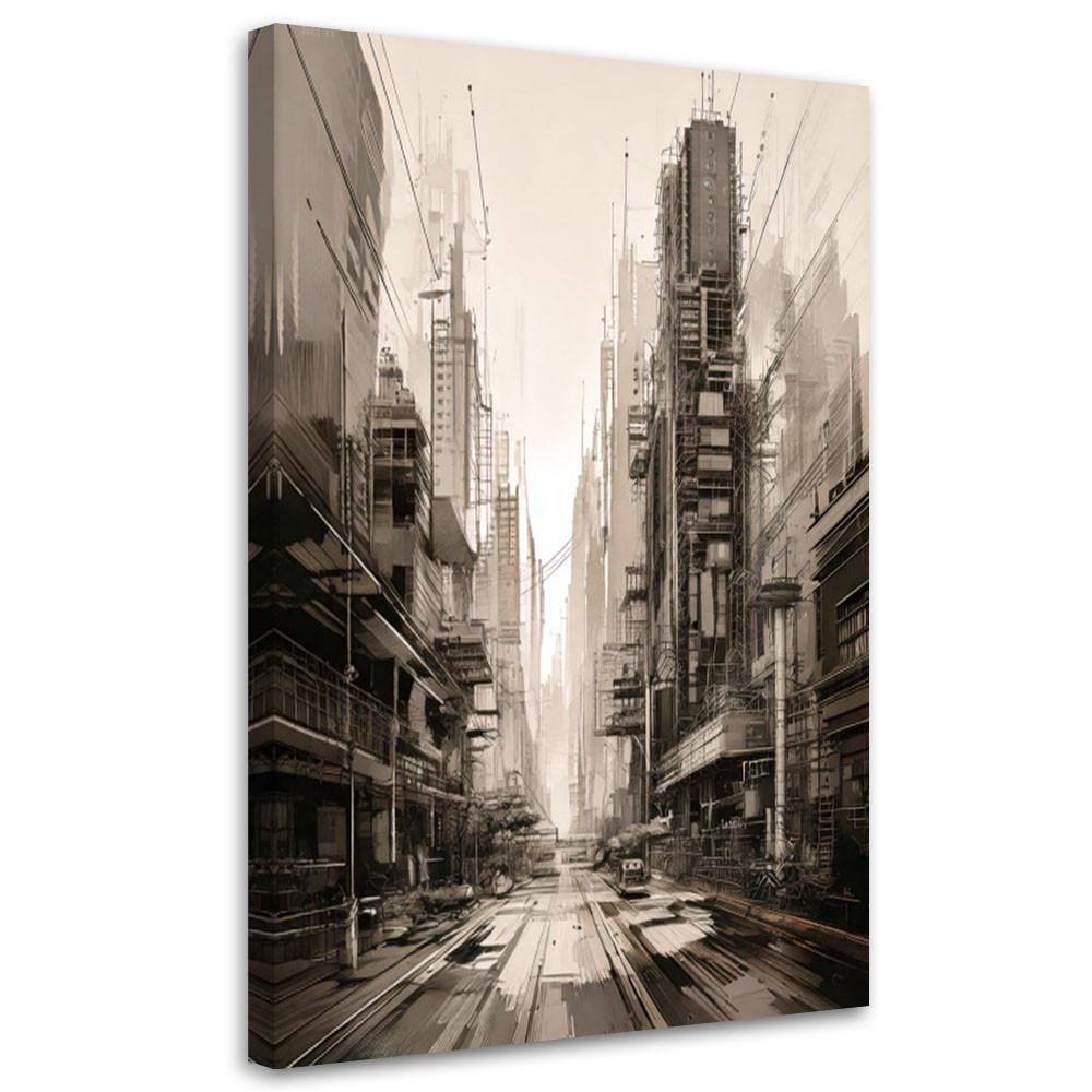 LEINWANDBILD Abstraktion 20x30cm - Braun, Textil (20/30cm) - Feeby