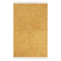 KURZFLOR-TEPPICH Gelb 140/200 cm Astaf - Gelb, Textil (140/200cm) - Beliani