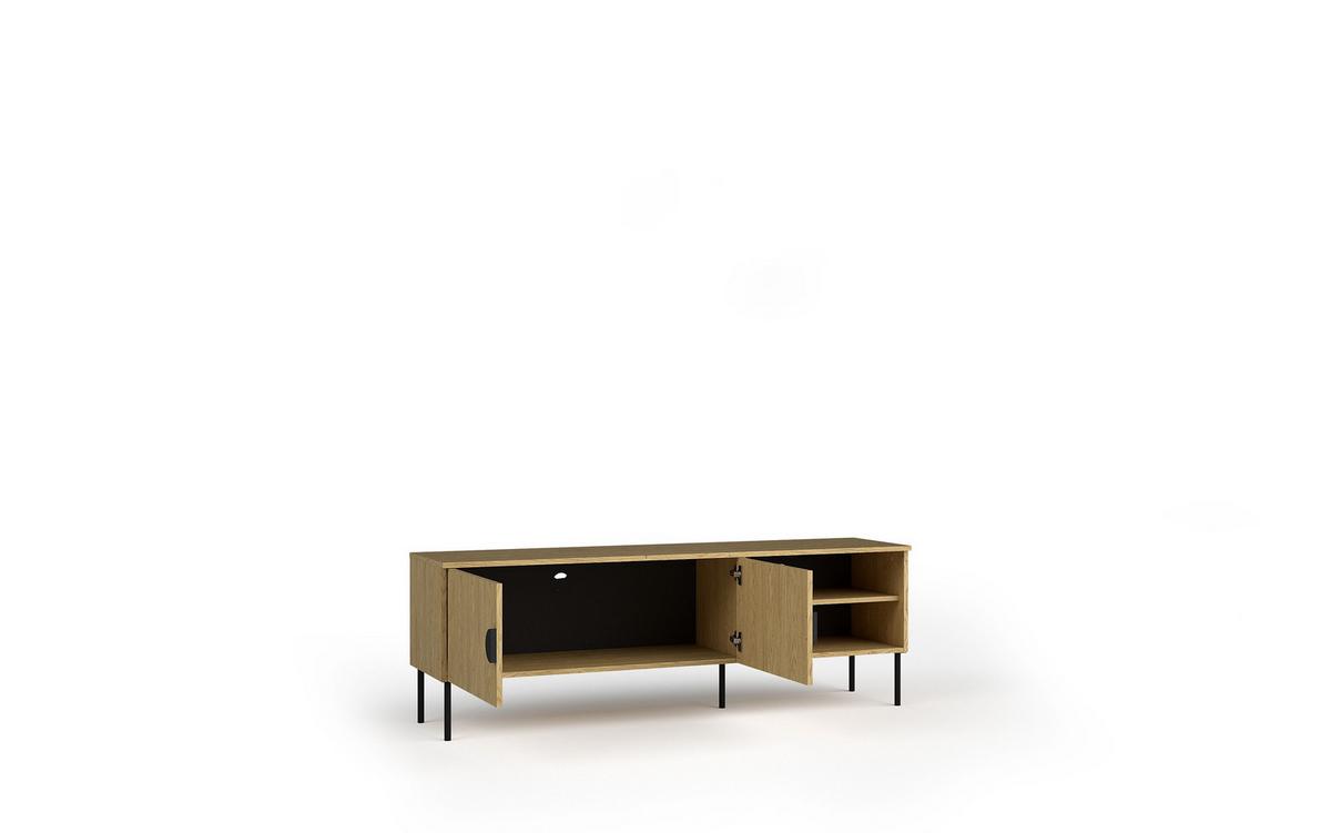 TV-SCHRÄNK Eiche Baltic 160/54/40 - Eiche Bianco, Holzwerkstoff (160/54/40cm) - RAUMHIRSCH FURNITURE