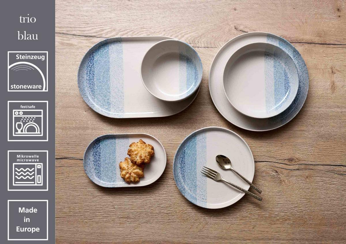 KOMBI-SET Trio Blau 30-tlg. - Blau, Keramik (2/2/2cm) - Ritzenhoff Breker