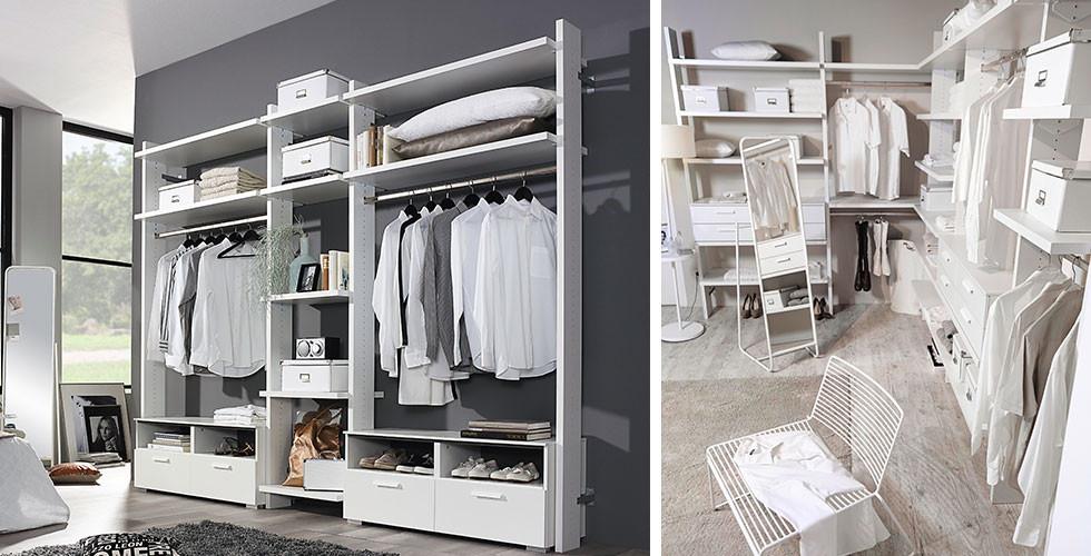 Begehbaren Kleiderschrank planen | Schrank und Regalsysteme Begehbarer Kleiderschrank » Online planen & kaufen | REGALRAUM