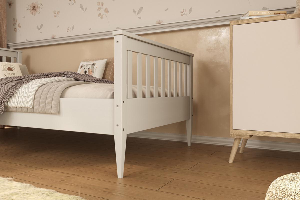 KINDERBETT Igns 80/90 -160/180/200 cm Weiß 90/200 - Weiß, Holz (90/200cm) - RAUMHIRSCH FURNITURE