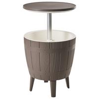 KÜHLBAR 49/49 cm Taupe Silg - Taupe, Kunststoff (49/49/58cm) - Beliani