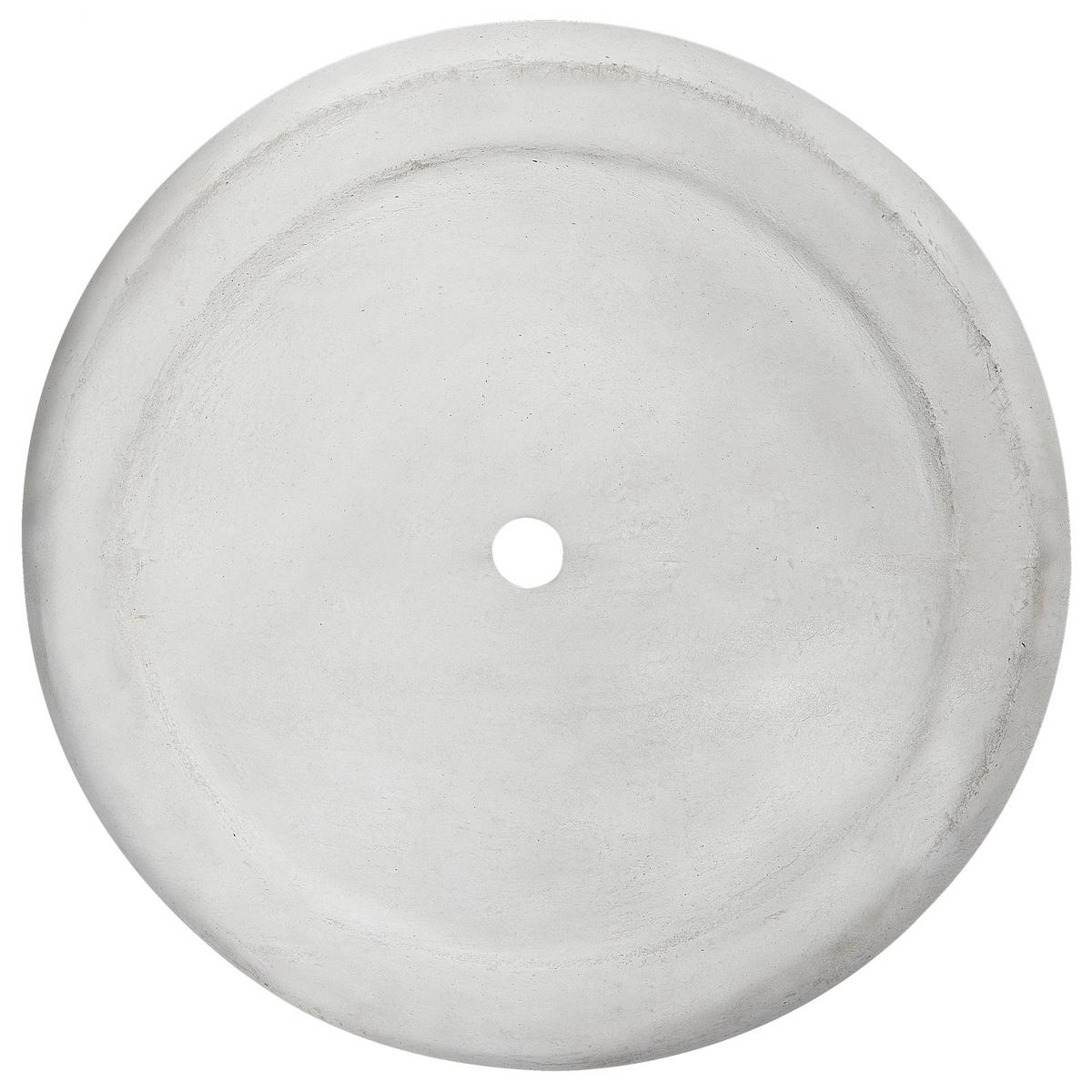 BLUMENTOPF Grau Messene - Grau, Naturmaterialien (42cm) - Beliani