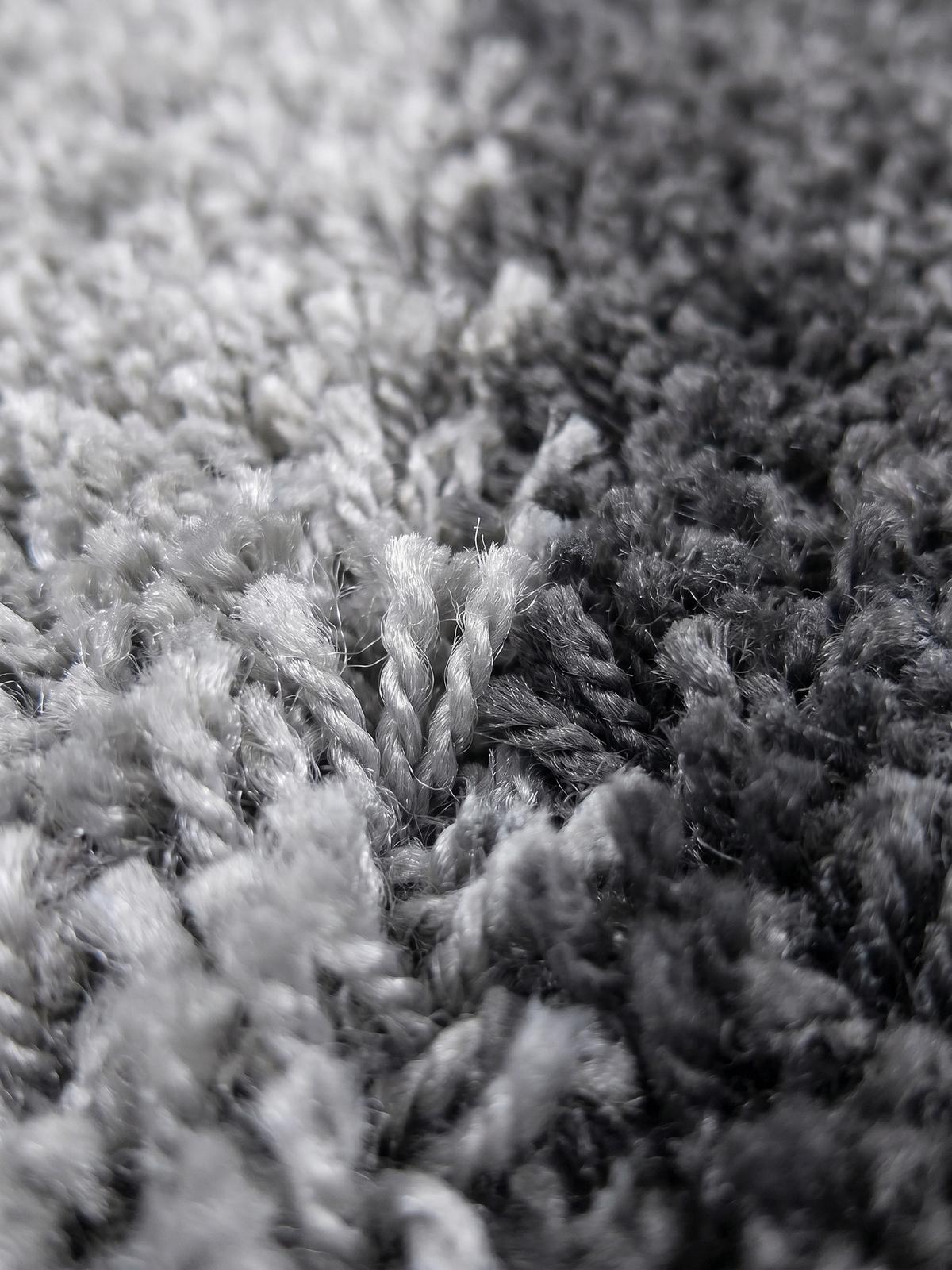 TEPPICH Hochflor WERFEN in Grau, kariert, Ø 80 cm - Grau, Textil (80/80cm) - KADIMA DESIGN