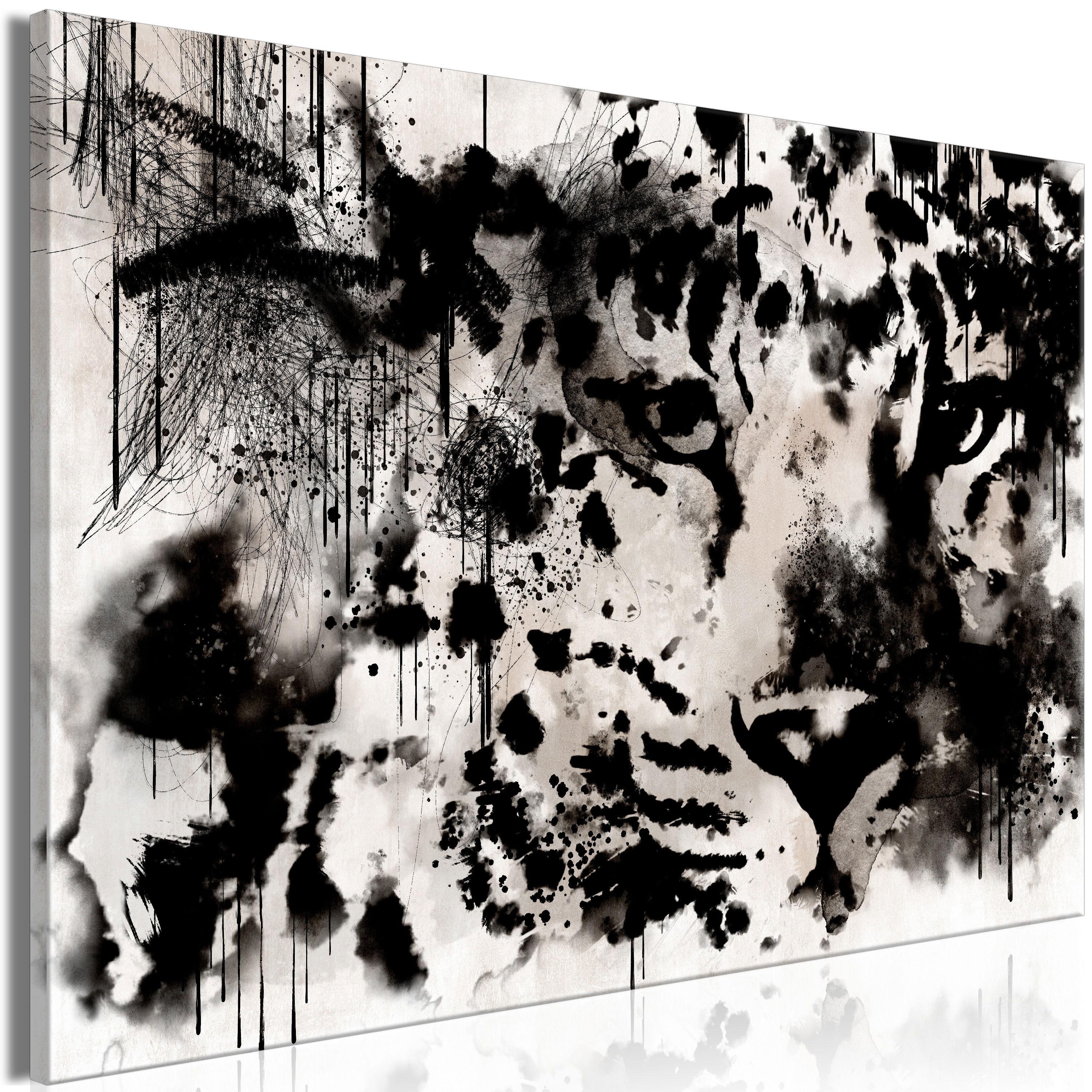 KUNSTDRUCK Schwarz-Weiß 90/60 cm - Schwarz, Textil (90/60cm) - KUNSTLOFT