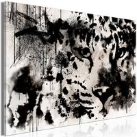 KUNSTDRUCK Schwarz-Weiß 120/80 cm - Schwarz, Textil (120/80cm) - KUNSTLOFT