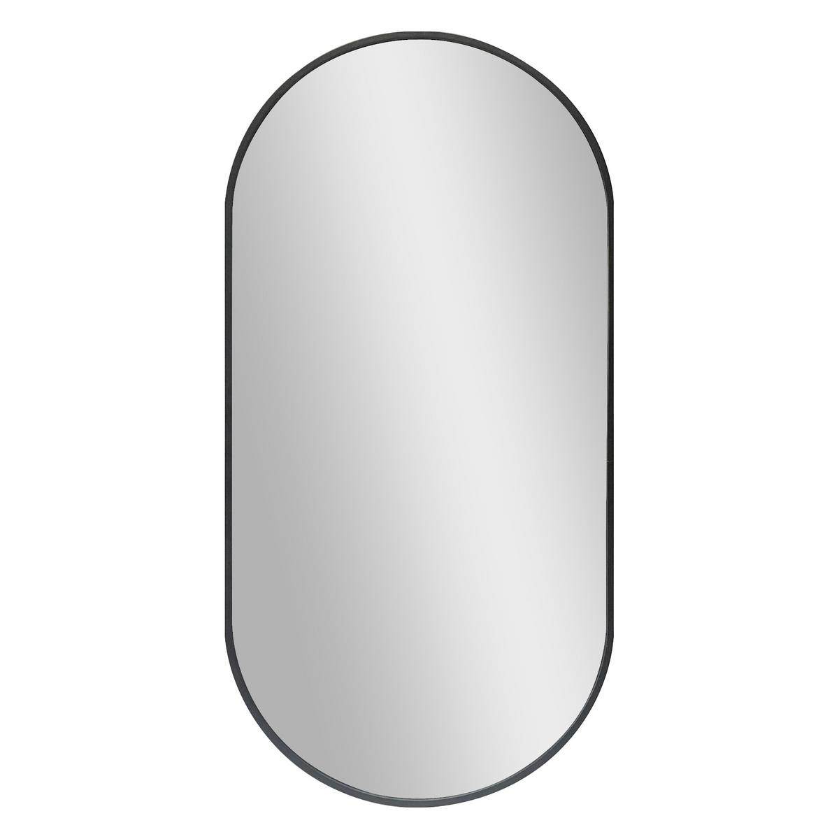 WANDSPIEGEL Corato - Schwarz, Glas/Metall (38.4/2.8/78.4cm) - [en.casa]