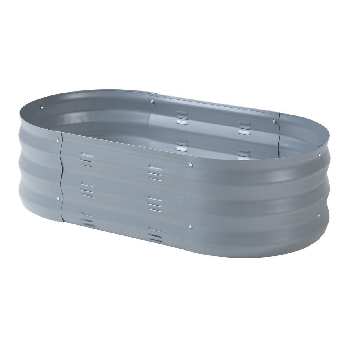 PFLANZBEET Alfedena - Anthrazit, Metall (90/25/50cm) - casa.pro
