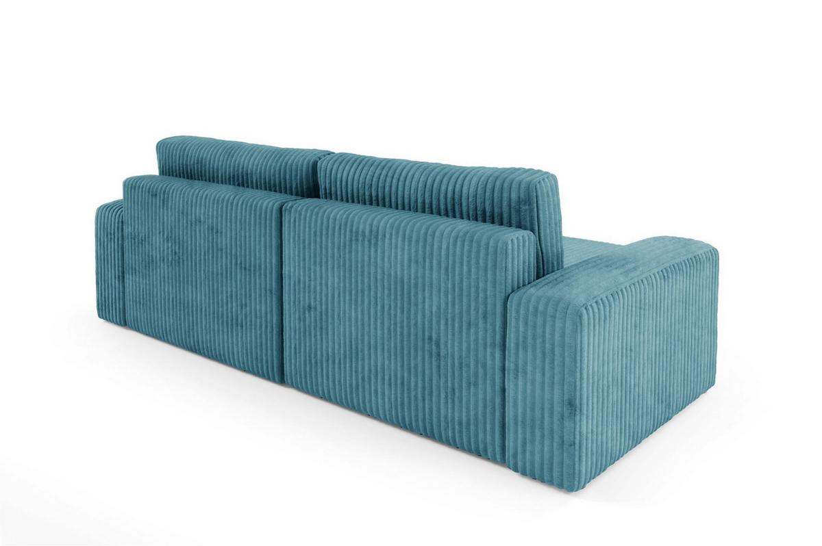 ECKSOFA Natalia - Blau, Holzwerkstoff/Textil (149/244cm) - Fun Möbel