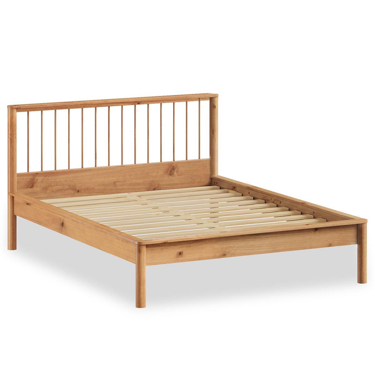 DOPPELBETT MASSIVHOLZ APOANA 140x200 cm Eiche - Eichefarben, Holz (140/200cm) - IDIMEX