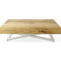 COUCHTISCH Cavetta U höhenverstellbar ausziehbar, Lancelot Eiche 120-200/80/27-76 cm - Kaschmir/Eichefarben, Holzwerkstoff/Metall (80/120/76cm) - WFL GROUP