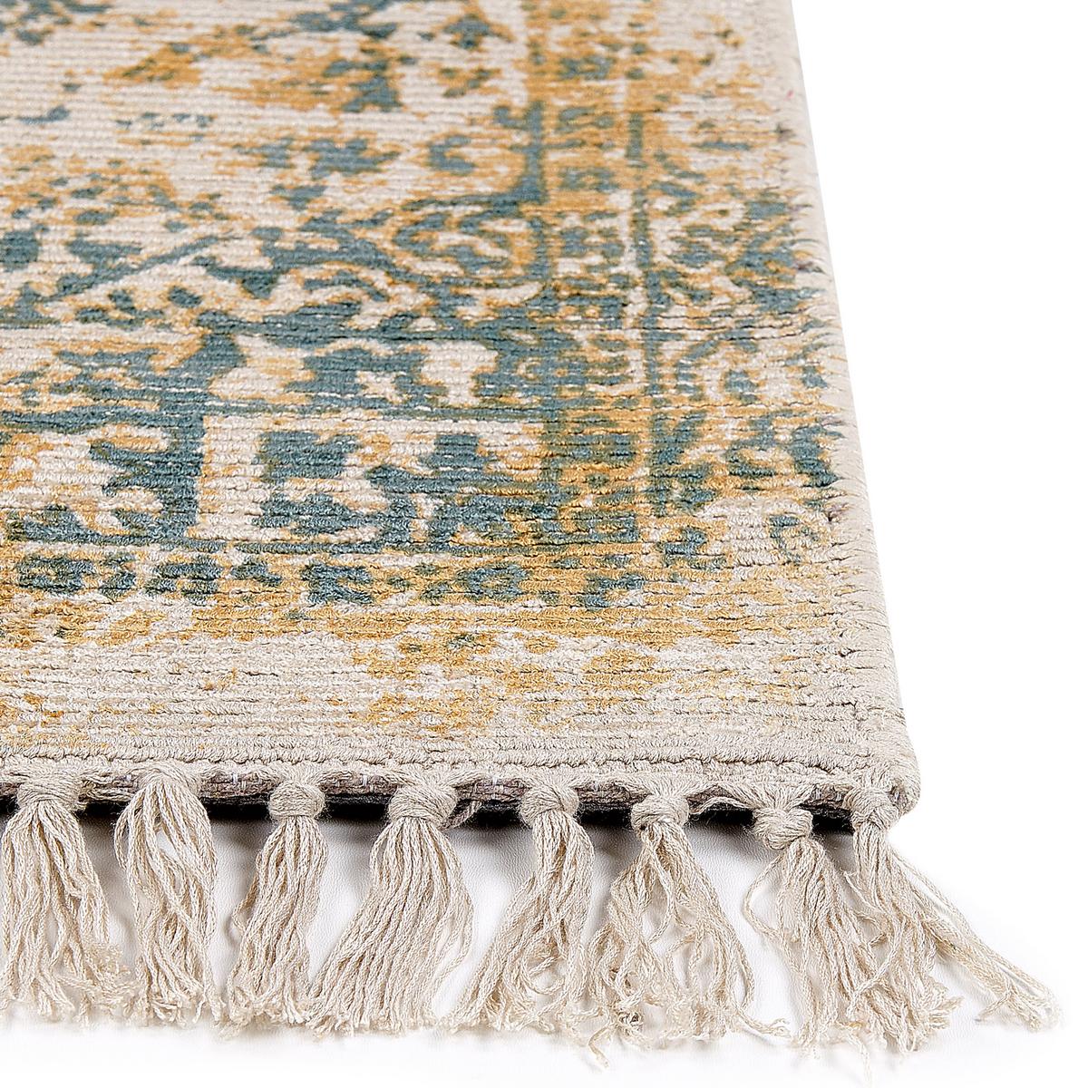 VINTAGE-TEPPICH Boyali 150/80 cm - Grün, Naturmaterialien (80/150cm) - Beliani
