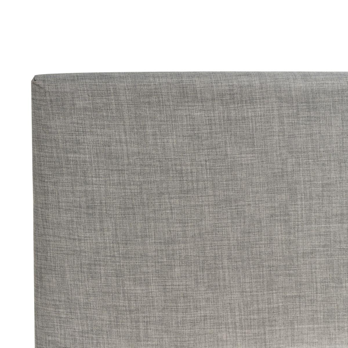 POLSTERBETT 90/200cm Hellgrau Fitou - Hellgrau, Textil (90/200cm) - Beliani