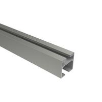 INNENLAUFPROFIL 100 cm, 20x20 mm Satin-Silber - Silberfarben, Metall (100cm) - INTERDECO
