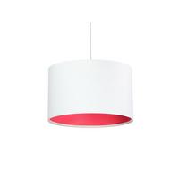 HÄNGELEUCHTE Rosa 30/20 cm - Pink/Weiß, Kunststoff (30/0.45/20cm) - ONZENO