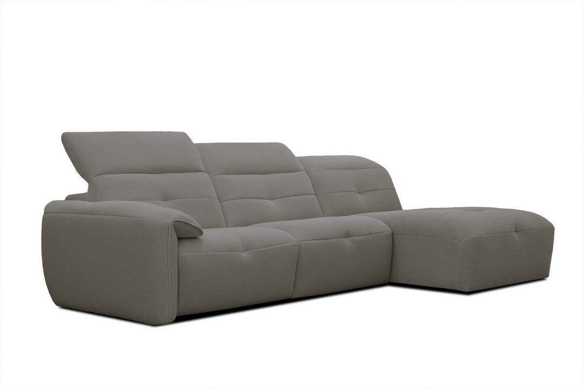 ECKSOFA TRENTO 4-Sitzer, taupe - Taupe/Schwarz, Holzwerkstoff/Kunststoff (262/165cm) - Wozimo