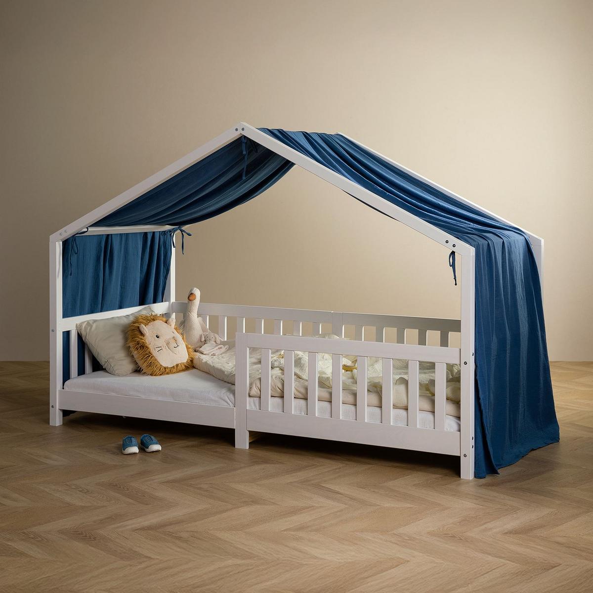 HAUSBETT-HIMMEL LIAN - Dunkelblau, Textil - IDIMEX