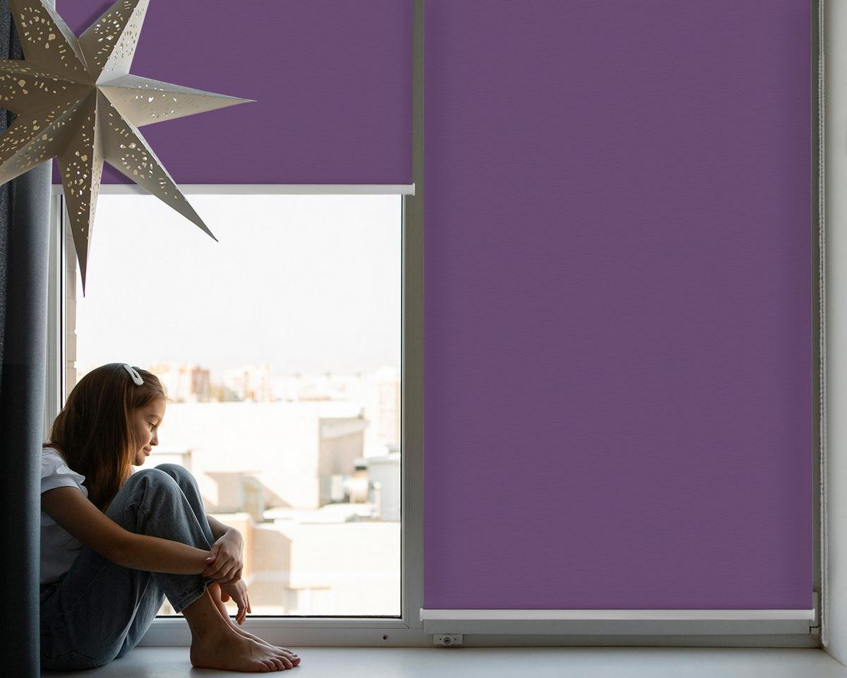 INNENROLLO - Fensterrollo - Rollo - 150x140 cm - Lila - Violett, Kunststoff (150/140/0.5cm) - TULUP