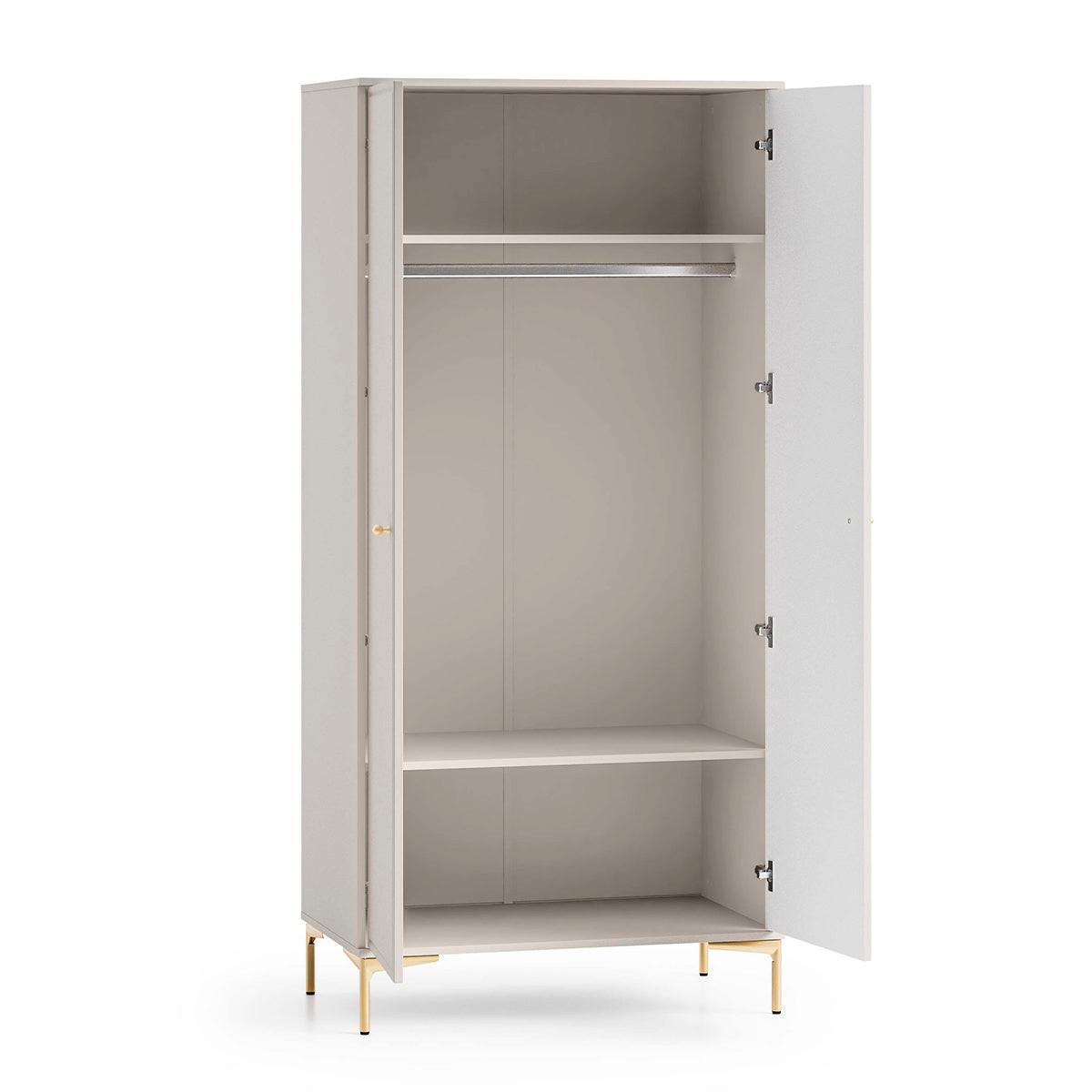 KLEIDERSCHRANK 2 Türen Sélène Kaschmir - Kaschmir, Holzwerkstoff (89/190/53cm) - Petits-meubles