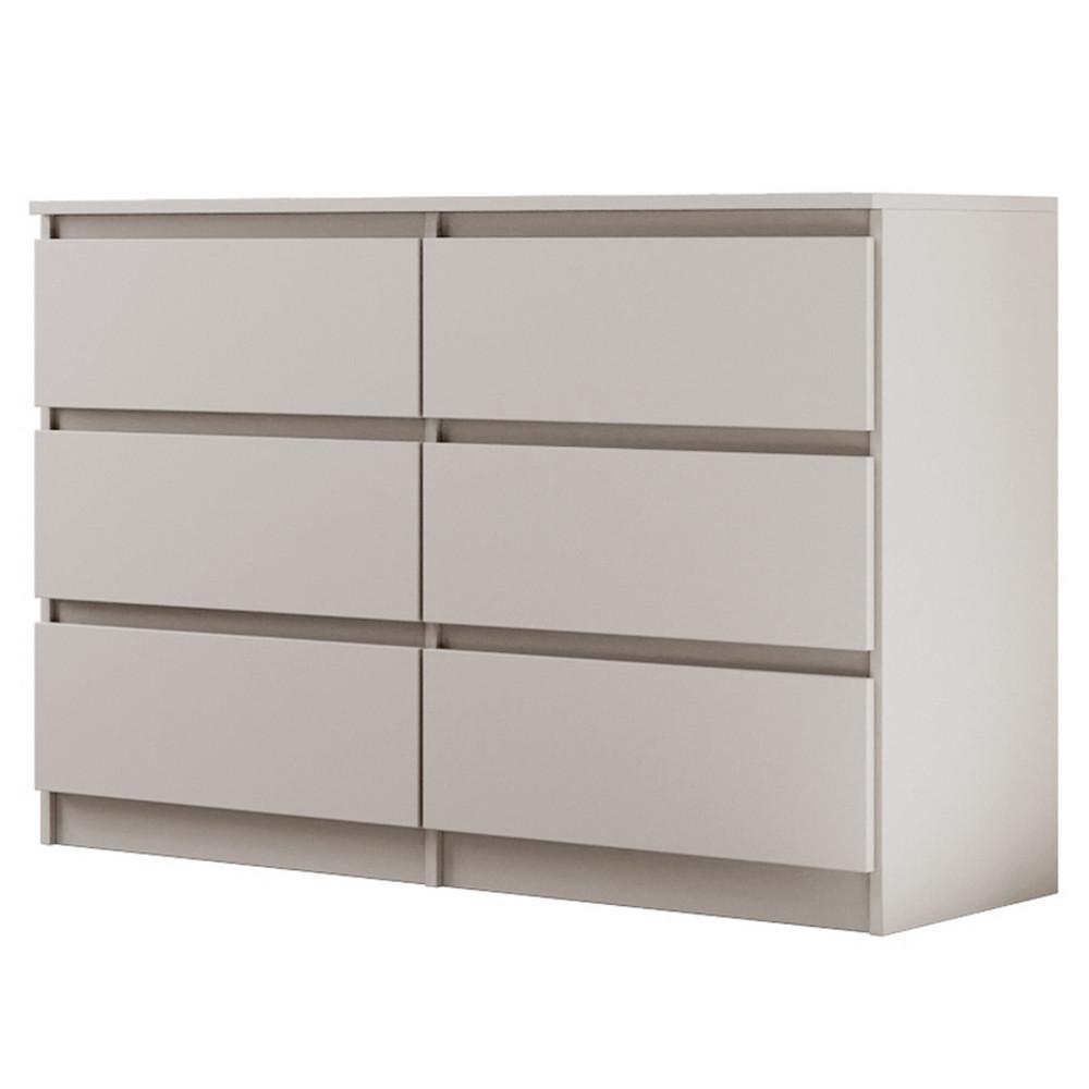 KOMMODE Lemon mit 6 Schubladen, 120 cm, Kaschmir - Kaschmir, Holzwerkstoff (120/78/39cm) - Beautysofa