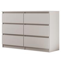 KOMMODE Lemon mit 6 Schubladen, 120 cm, Kaschmir - Kaschmir, Holzwerkstoff (120/78/39cm) - Beautysofa