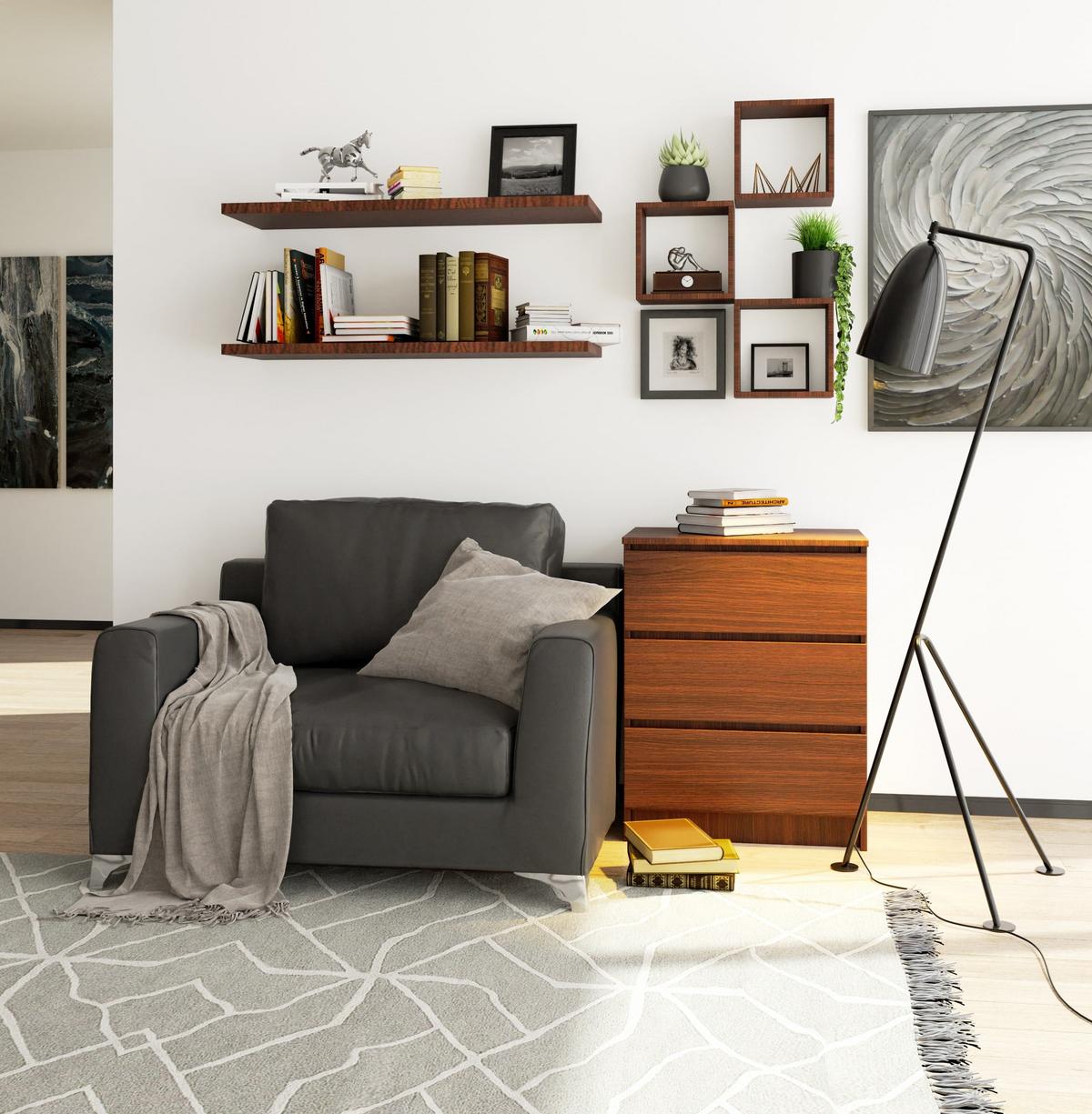 KOMMODE Dunkelbraun 77/60/40 - Dunkelbraun, Holzwerkstoff (60/77/40cm) - RAUMHIRSCH FURNITURE