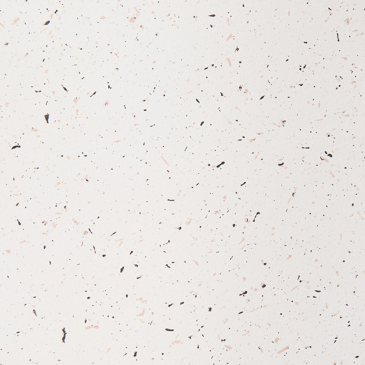 BEISTELLTISCH 42/28 cm Terrazzo Optik Cremeweiß Idro - Weiß, Keramik (42/28/46cm) - Beliani