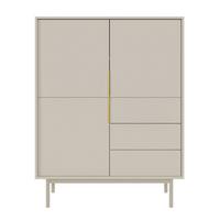 HIGHBOARD Viviaro Graubeige 104 cm - Kaschmir/Greige, Holz/Holzwerkstoff (104/134/39cm) - Selsey