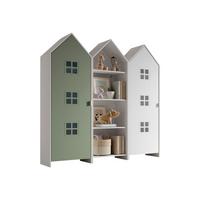 REGALSCHRANK Set Kania 173x37x171 MDF Weiß /Bunt - Weiß/Grün, Holzwerkstoff (173/171/37cm) - 58aufmkessel