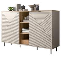 SIDEBOARD Kaschmir, Evoke Eiche 154 x 95 cm, Kommode in modernem Design - Kaschmir/Eichefarben, Holzwerkstoff/Metall (154/95/40cm) - Inn.Furn