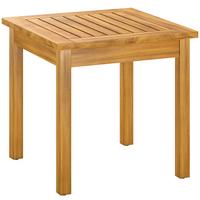 GARTENTISCH Akazienholz Naturholz - Naturfarben, Holz (48/48/46cm) - Outsunny