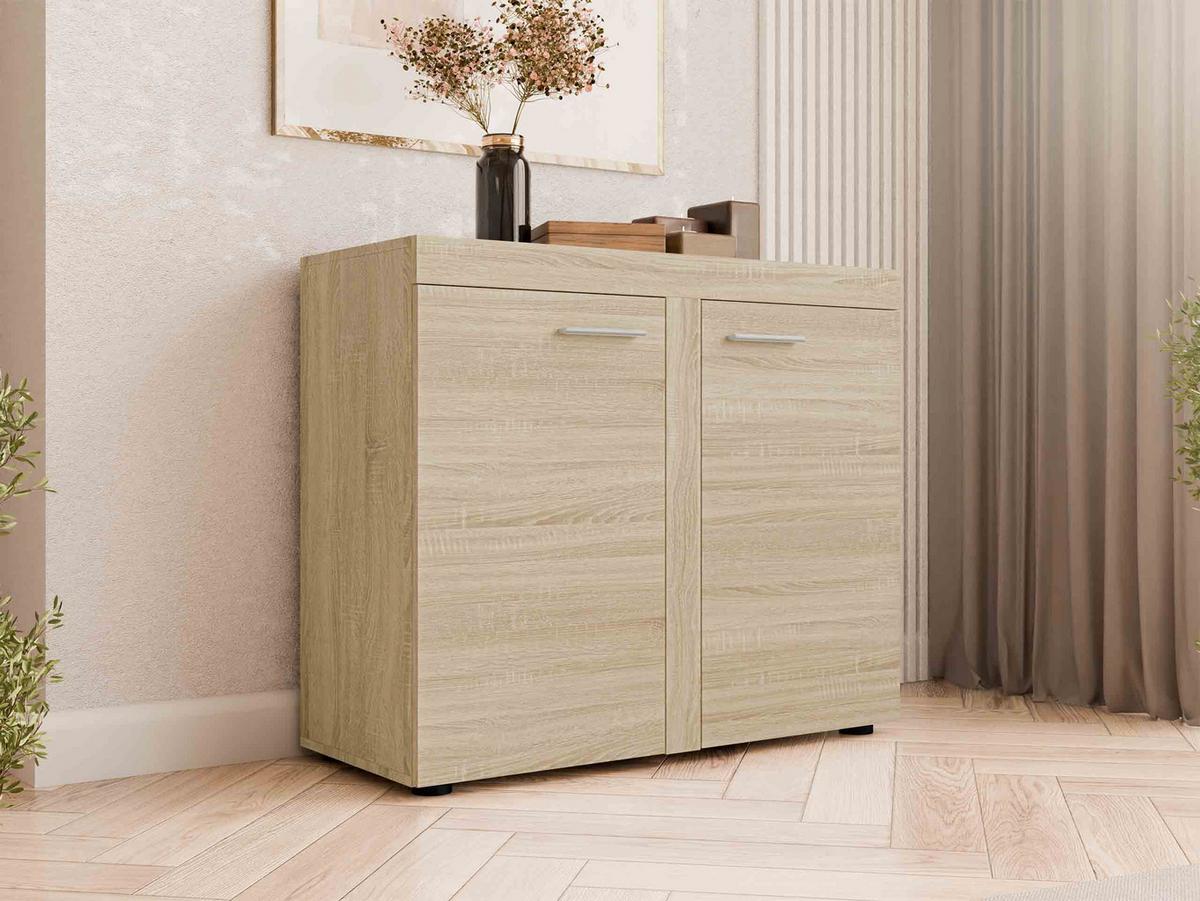 KOMMODE Rumba 2F3 - Sonoma Eiche, Holzwerkstoff (97/82/40cm) - MIRJAN24