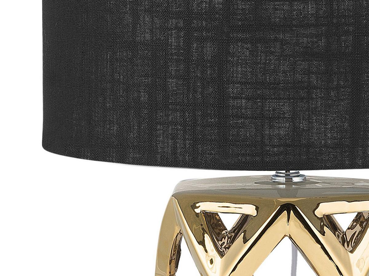 TISCHLAMPE Selja 35/35/71 cm - Schwarz, Keramik (35/35/71cm) - Beliani