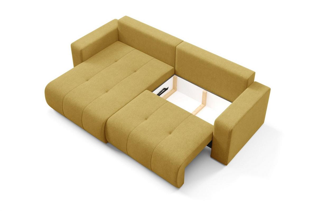 ECKSOFA Augusto - Gelb, Holzwerkstoff/Textil (244/149cm) - Fun Möbel